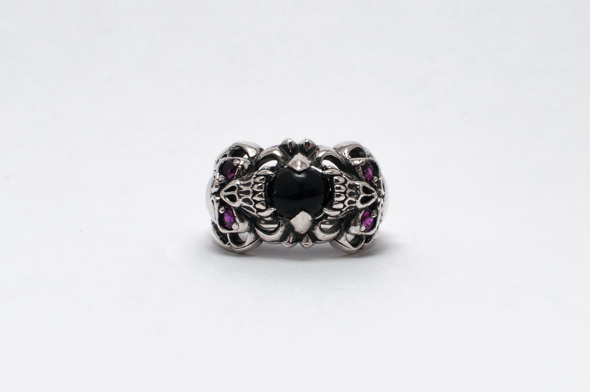 Anel double skull